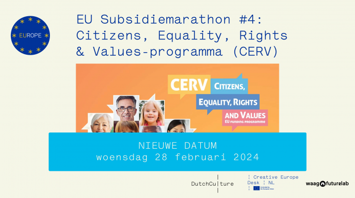 Nieuwe datum voor de EU Subsidiemarathon #4: woensdag 28 februari a.s.